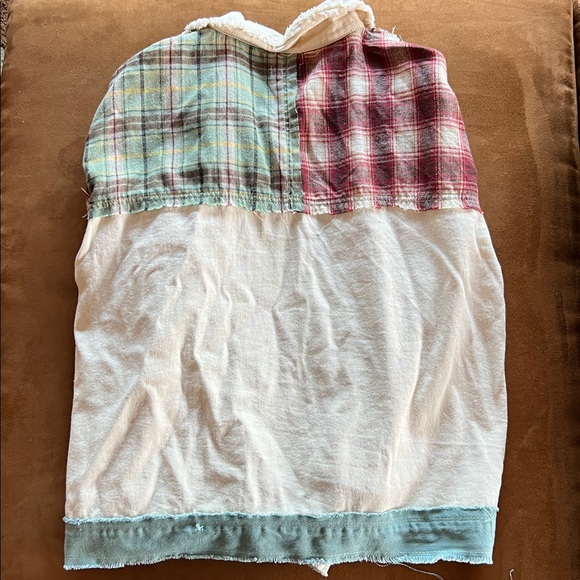 POL Frayed Patchwork Shacket - Picture 6 of 6